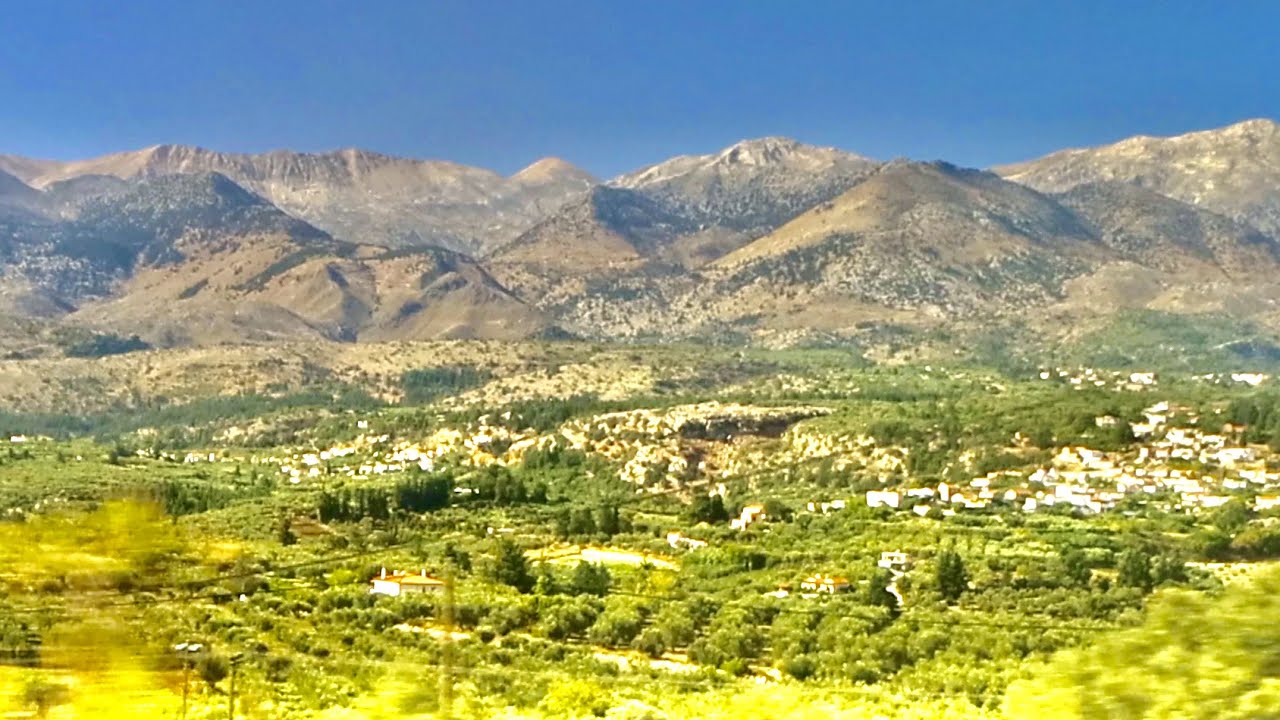 A Look At the Beautiful Drive From Chania to  Heraklion, Crete, Greece