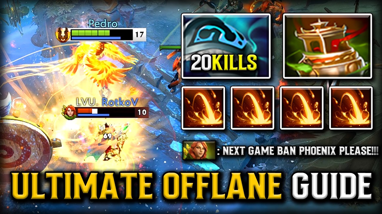 ULTIMATE OFFLANE GUIDE PHOENIX | 20KILLS WITH SPIRIT VESSEL + SHIVA'S GUARD BUILD | MAX DPS BURNING