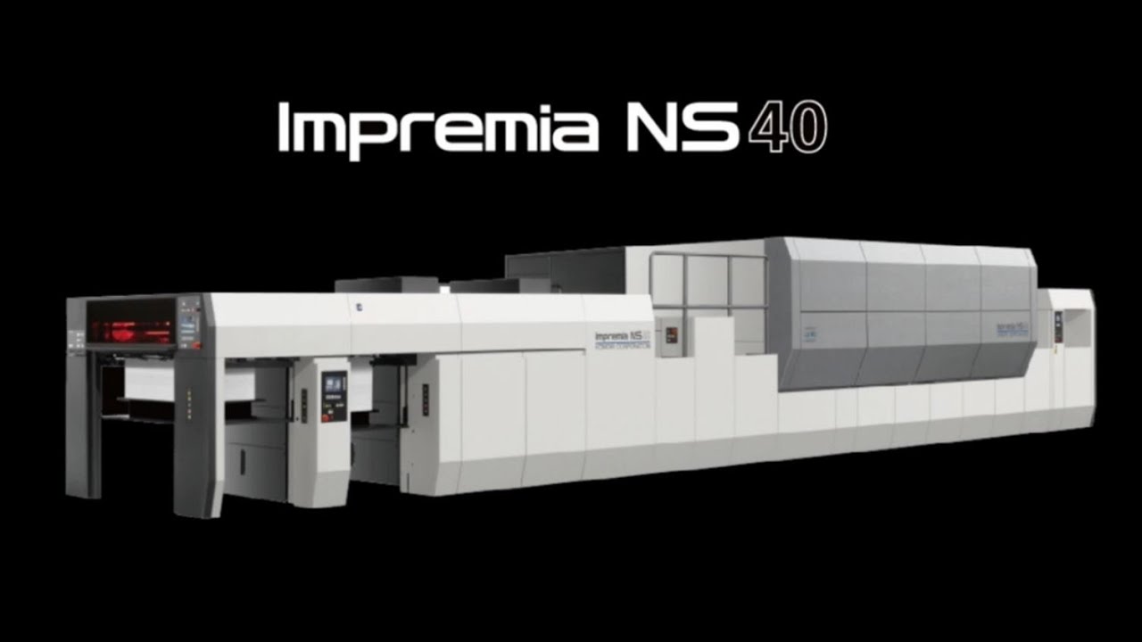 Komori Impremia NS40 Nano Technology Inkjet Printing System for B1 Size Demonstrates Packaging