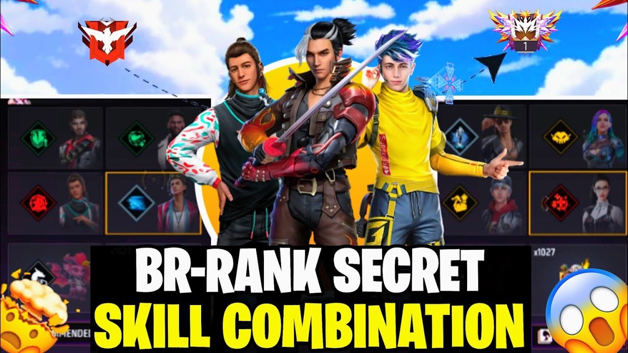 Top 3 Secret Skill Combinations for BR Rank | Unstoppable Rank Push FF
