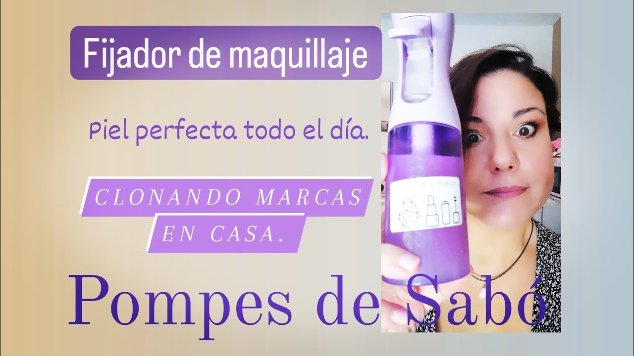 Fijador de maquillaje casero.