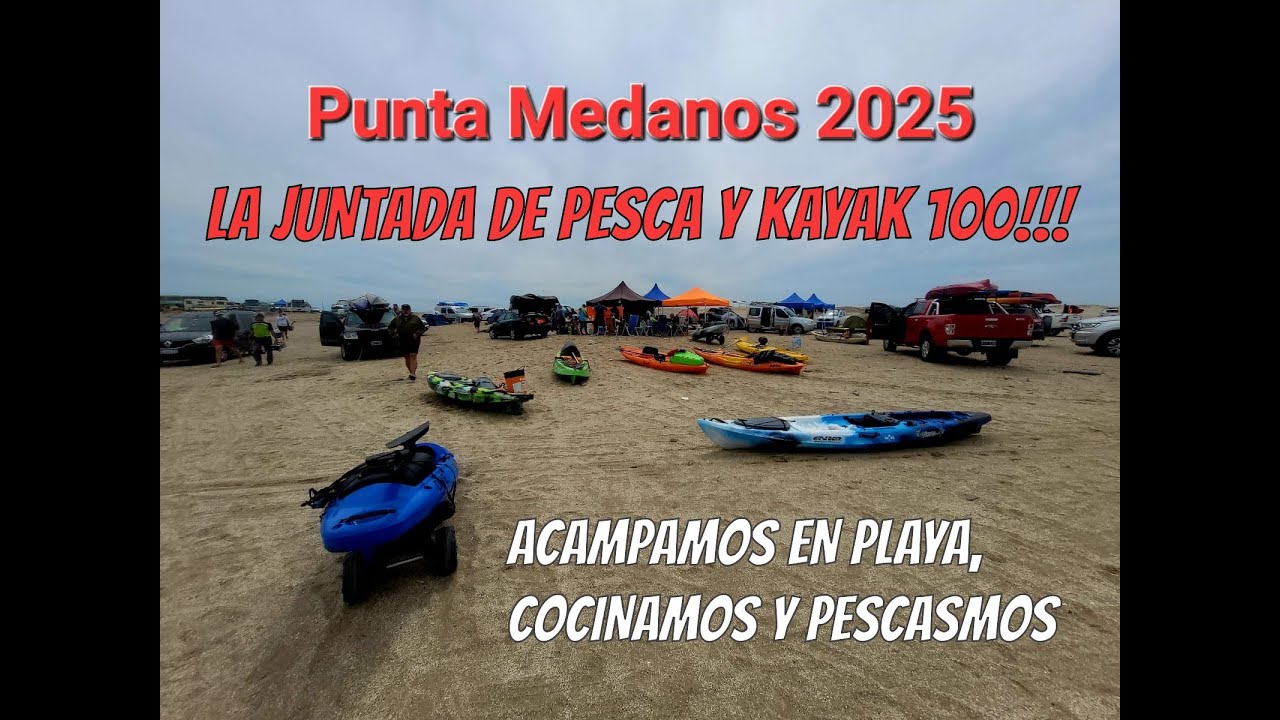 PESCA A PURA DIVERSION EN PUNTA MEDANOS, MUCHISIMOS KAYAK EN EL MAR A PURO PIQUE