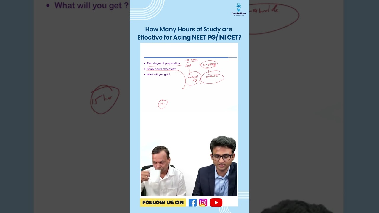 How Many Hours of Study Are Effective for Acing NEET PG/INI CET?
