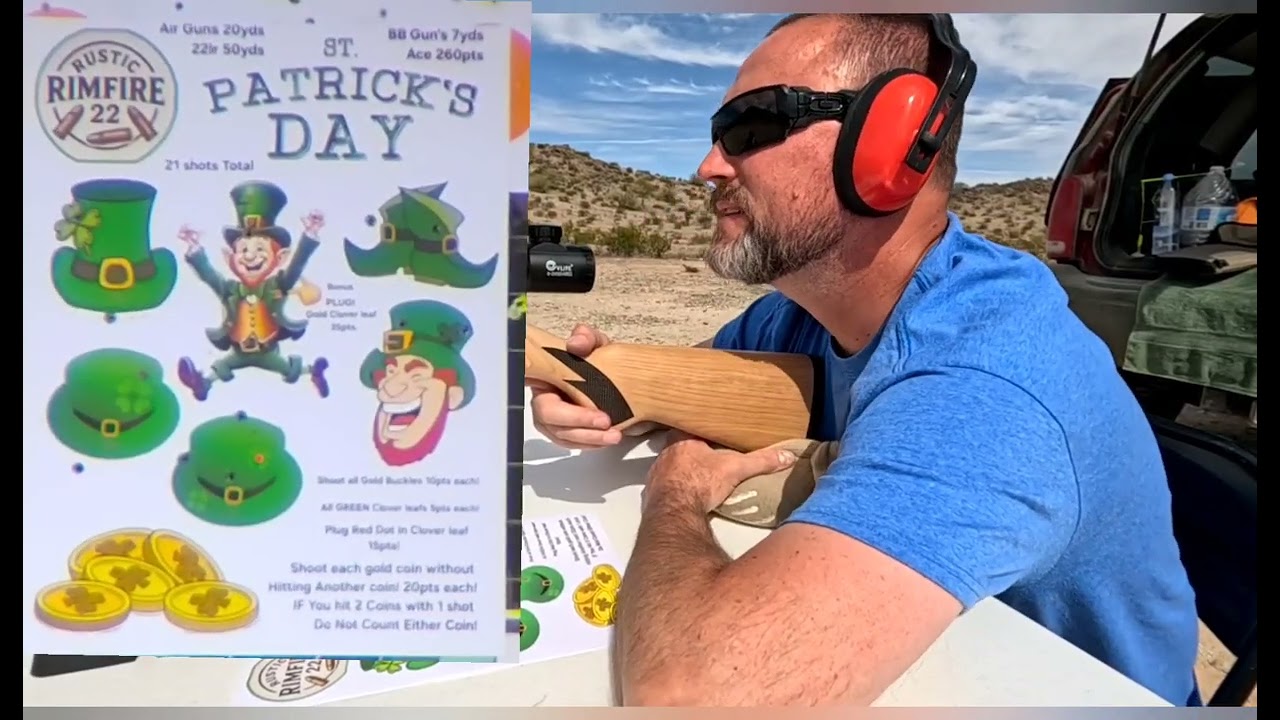 Rustic Rimfire's St Patrick's Day Target 50yds 
