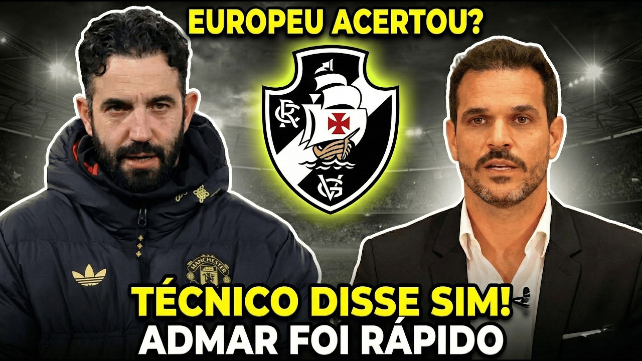 EUROPEU NO VASCO? TREINADOR DIZ SIM E DECISÃO PODE SAIR HOJE!