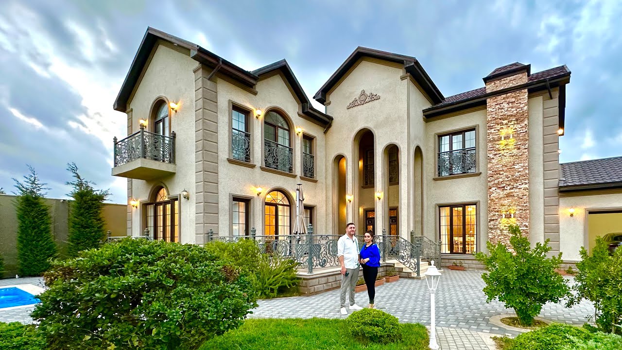 Mərdəkanın ən prestijli yerində ispan üslubunda əşyalı yeni villa 👍  +994552206757