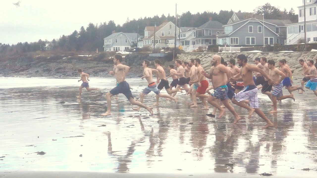 Higgins Beach Polar Dip Jan 13 2018