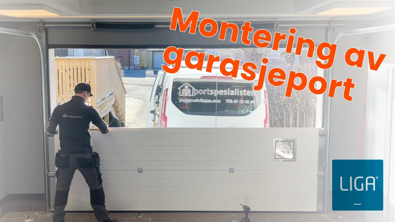 Montering av garasjeport (LIGA 31cm torsjon)