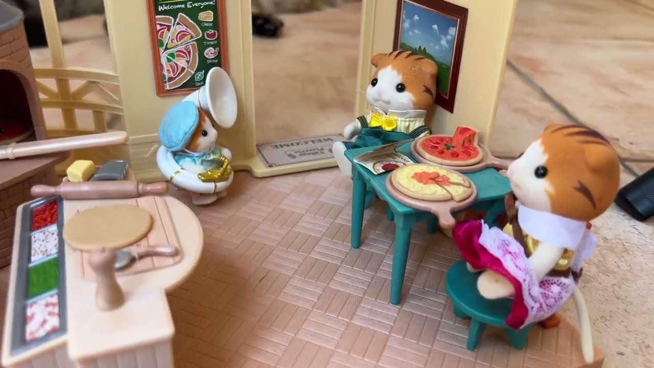 Sylvanian Families Unboxing Village Pizzeria 
