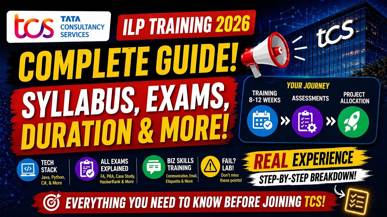 TCS ILP Training 2026 | Complete Guide 🚀 Syllabus, Exams, Duration & Real Experience 😳