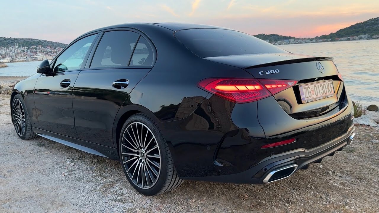 New MERCEDES C-CLASS - AMAZING SUNSET POV test drive (C 300 4MATIC)