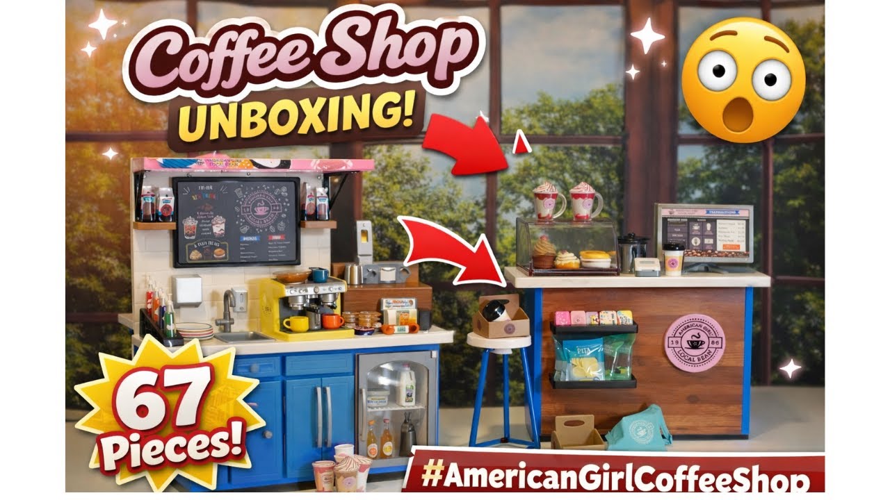 ☕ American Girl Coffee Shop Unboxing | So Many Cute Accessories!
