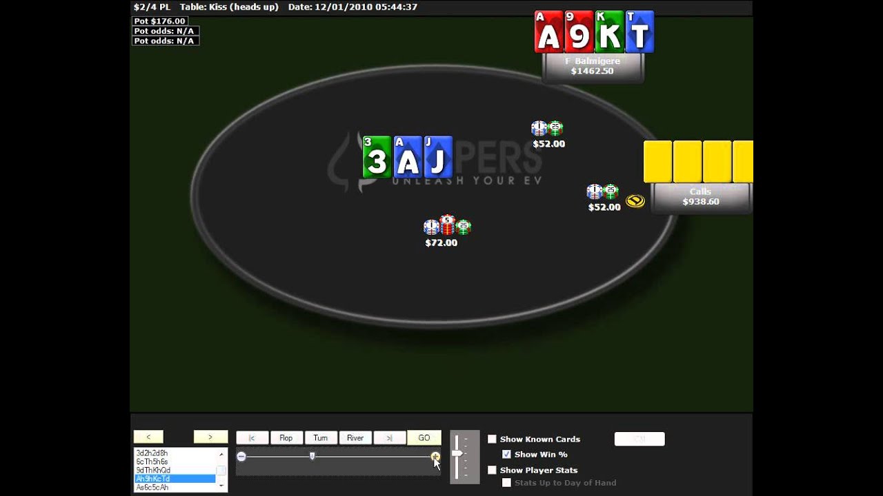 Gohanounet Review de mains en Pot Limit Omaha HU jouées par F Balmigere