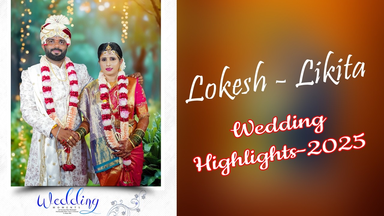 wedding highlights -2025 Lokesh❤️Likita   Nee Parichaya Song with Kannada lyrics| Raghu dixith|