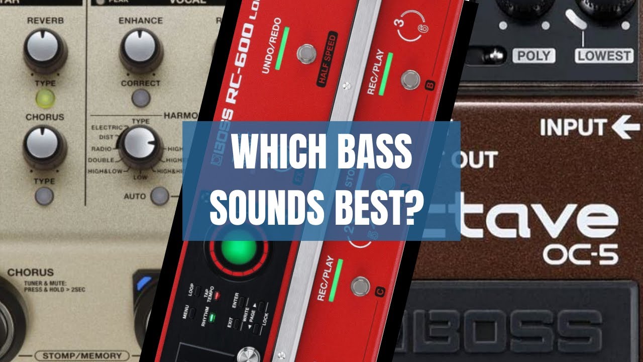 Comparing Bass Sounds with Boss VE-8, OC-5 and RC 600