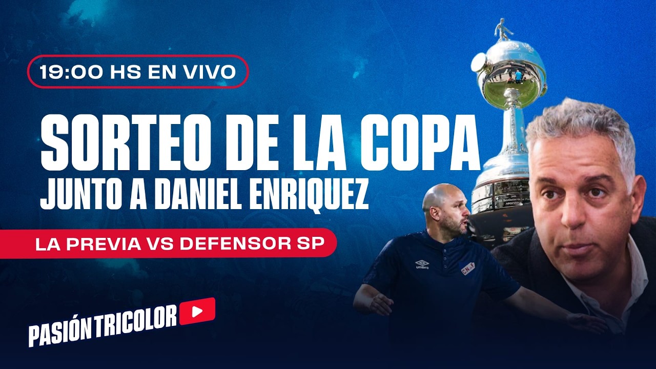 Sorteo de la copa junto a Daniel Enríquez - La previa vs Defensor SP