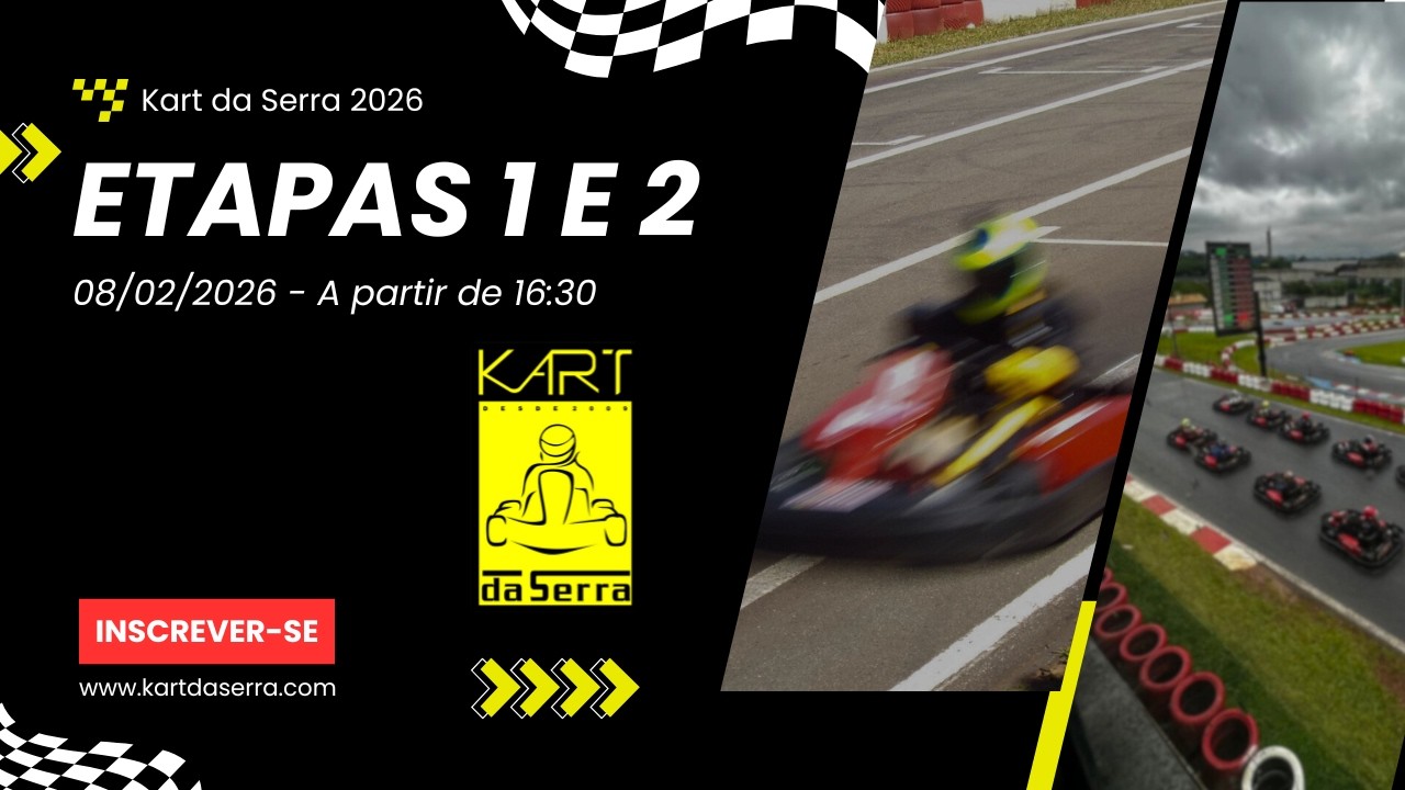Kart da Serra 2026 - Etapas 1 e 2 - 08/02/2026 - 16:30 - TRANSMISSÃO AO VIVO