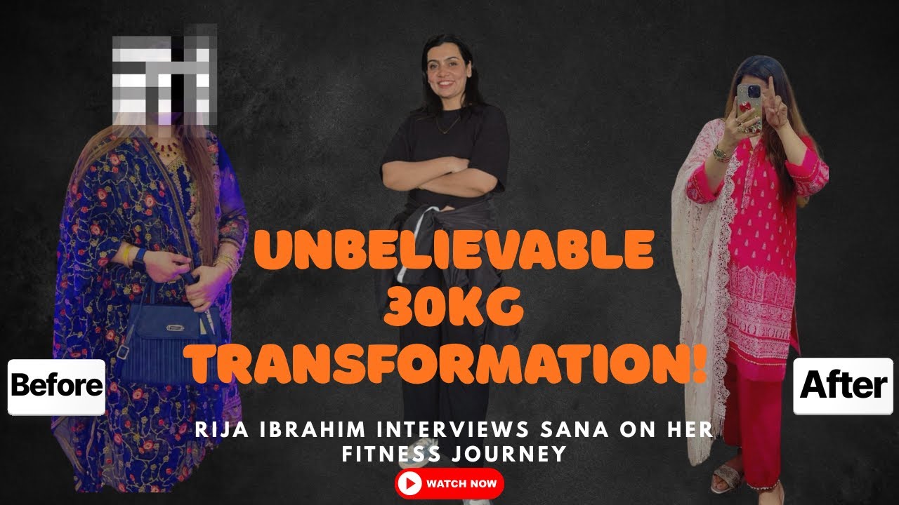 Unbelievable 30kg Transformation! 💫 Rija Ibrahim Interviews Sana on Her Fitness Journey