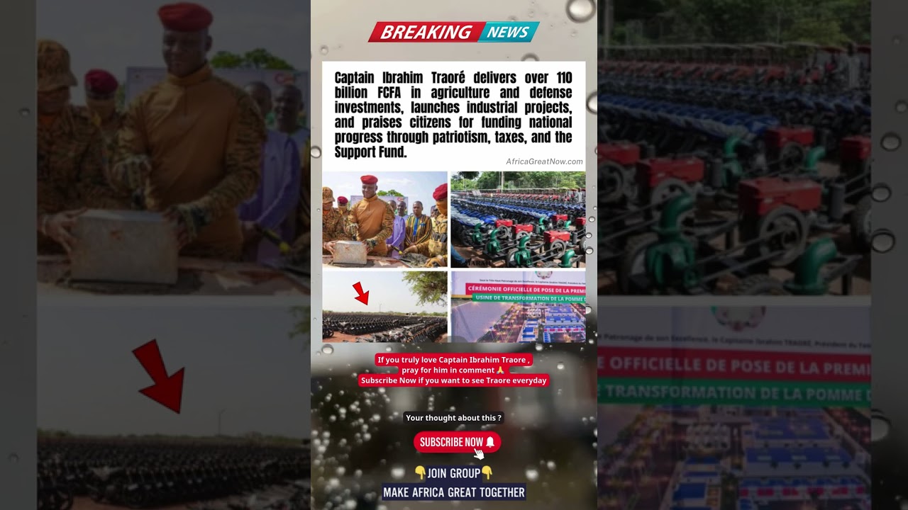 😱Ibrahim Traoré Delivers Billions in Development: A Nation Built by Patriots 🙏❤️ 