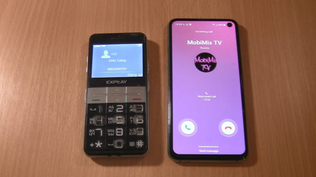 Incoming call & Outgoing call at the Same Samsung S10e +Explay BM55
