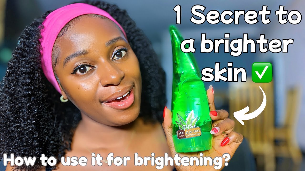 How to use aloe Vera gel as a brightening face cream✅ sunburn, discoloration & acne prone skin