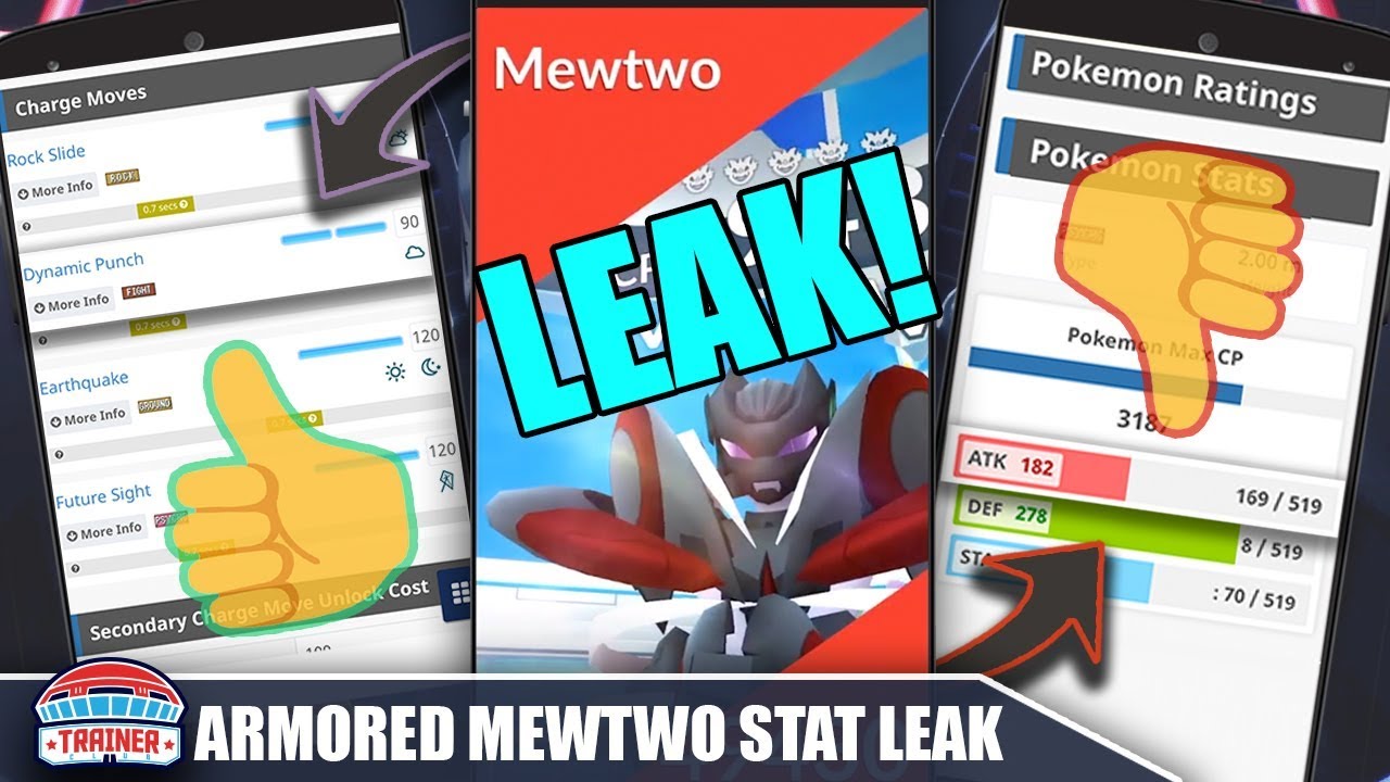 YIKES! LEAKED ARMORED MEWTWO STATS SUCK! I'M NOT WORRIED, HERE'S WHY + MOVESET & SHINY | POKEMON GO