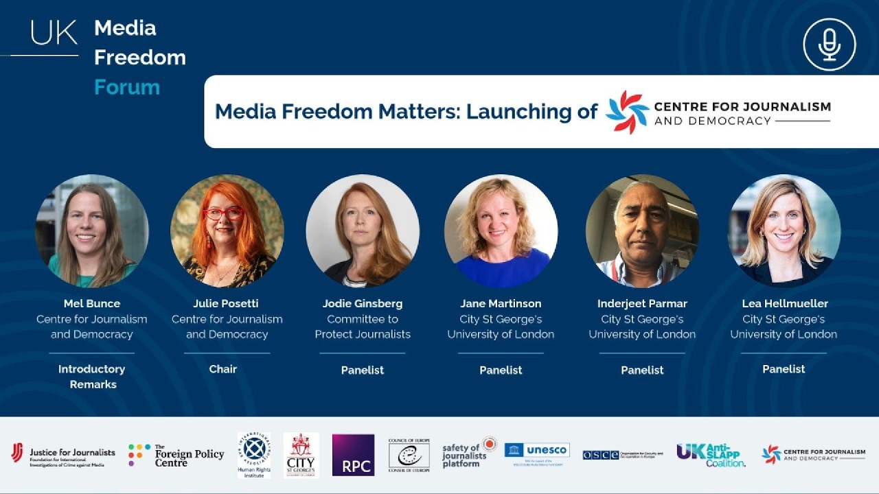 UK Media Freedom Forum 2026 - Launch of Centre for Journalism and Democracy