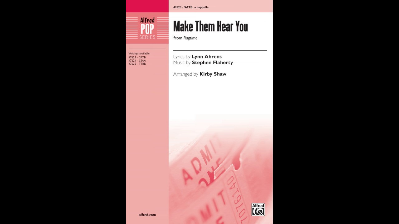 Make Them Hear You, arr. Kirby Shaw – Score & Sound