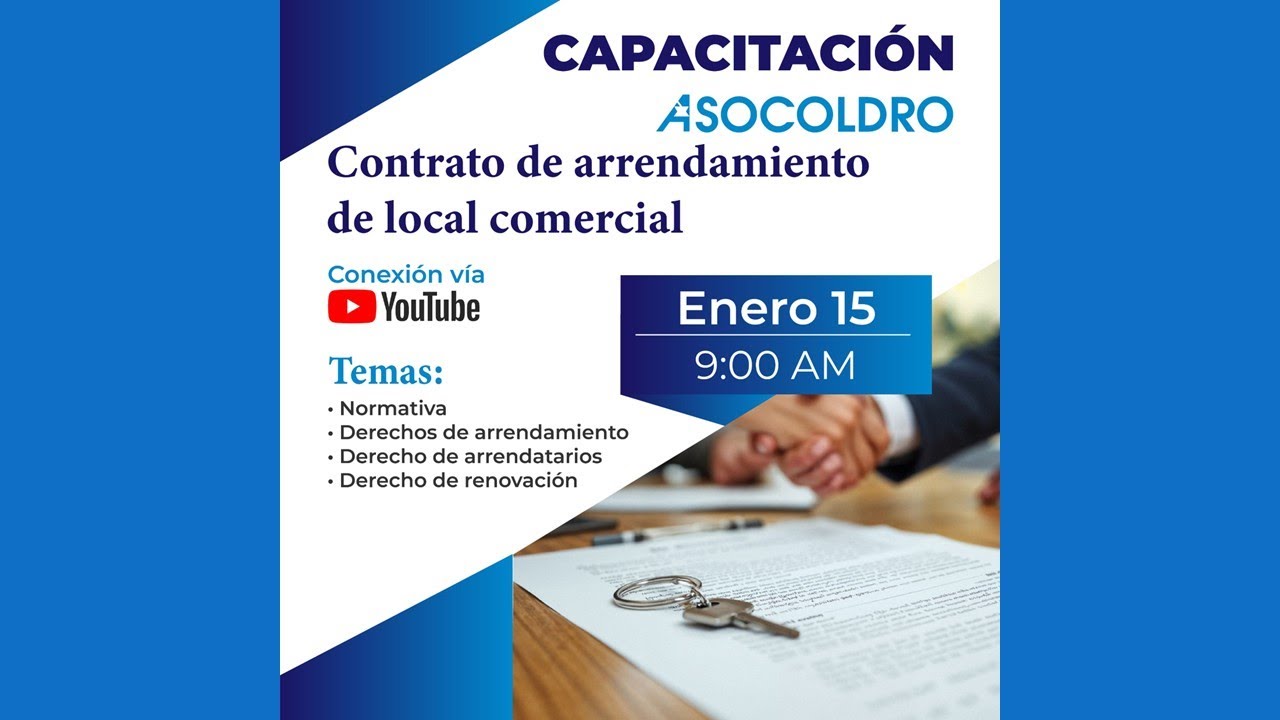 Capacitación contrato de arrendamiento de local comercial