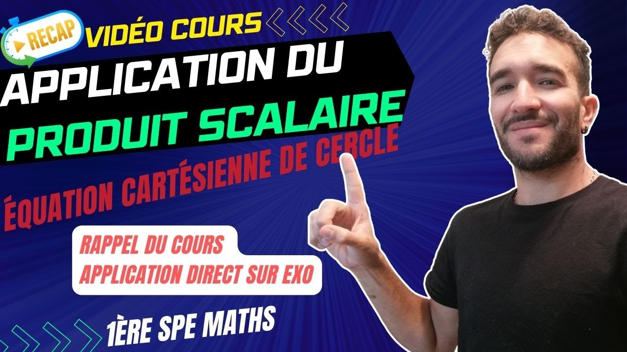 [1ère SPE MATHS] CONFIGURATION GÉOMÉTRIQUE / EQUATIONS CARTESIENNES DE CERCLE / COURS + MÉTHODE