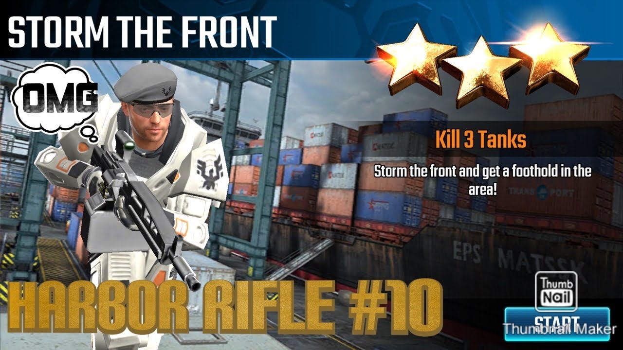 Storm the Front, Sniper Strike Special Ops mission #10- Harbor (rifle/zone 11)