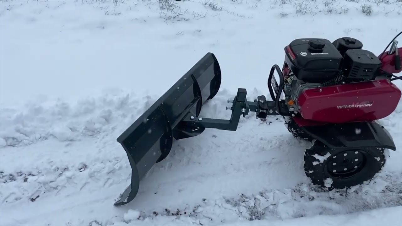 ❄️❄️PIERWSZE TEGOROCZNE ODŚNIEŻANIE CIĄGNIKIEM JEDNOOSIOWYM WEIMA WM500 Z PŁUGIEM DO ODŚNIEŻANIA❄️❄️
