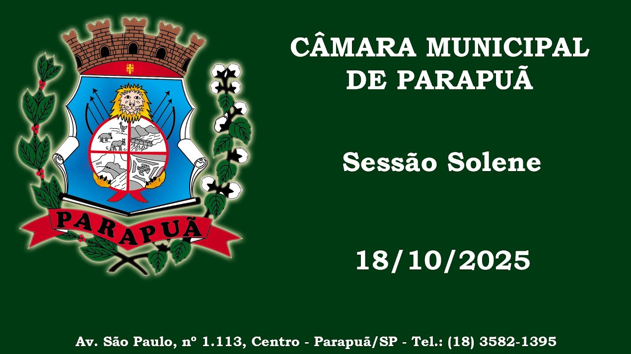 Sessão Solene de 18/10/2025