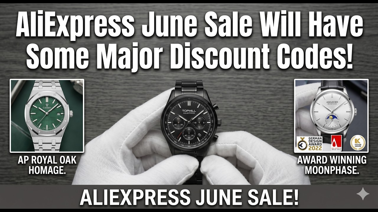 Июньская распродажа часов на AliExpress: огромные промокоды! Не покупайте часы, пока не увидите э...
