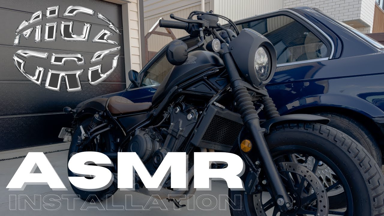 Installing flipped mirrors on the Rebel 500 |🎇ASMR🎇
