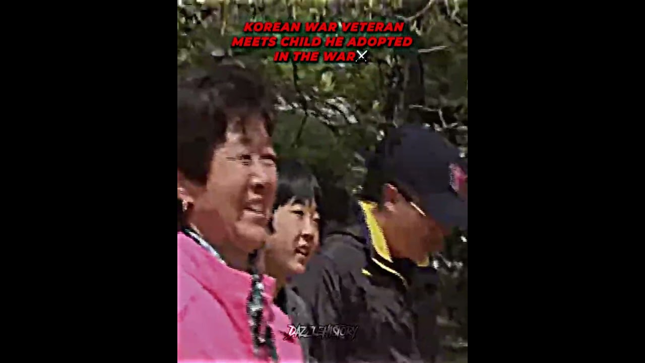 Meeting her veteran dad after 60 years🇰🇷⚔️ #geography#edit#history#ww2#army#fyp