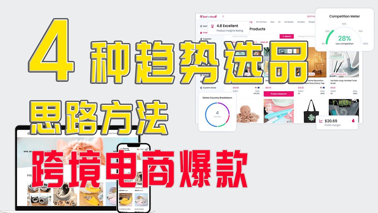 四种爆款产品选品方法,发现Trending Products, 独立站选品, Shopify选品策略经验分享