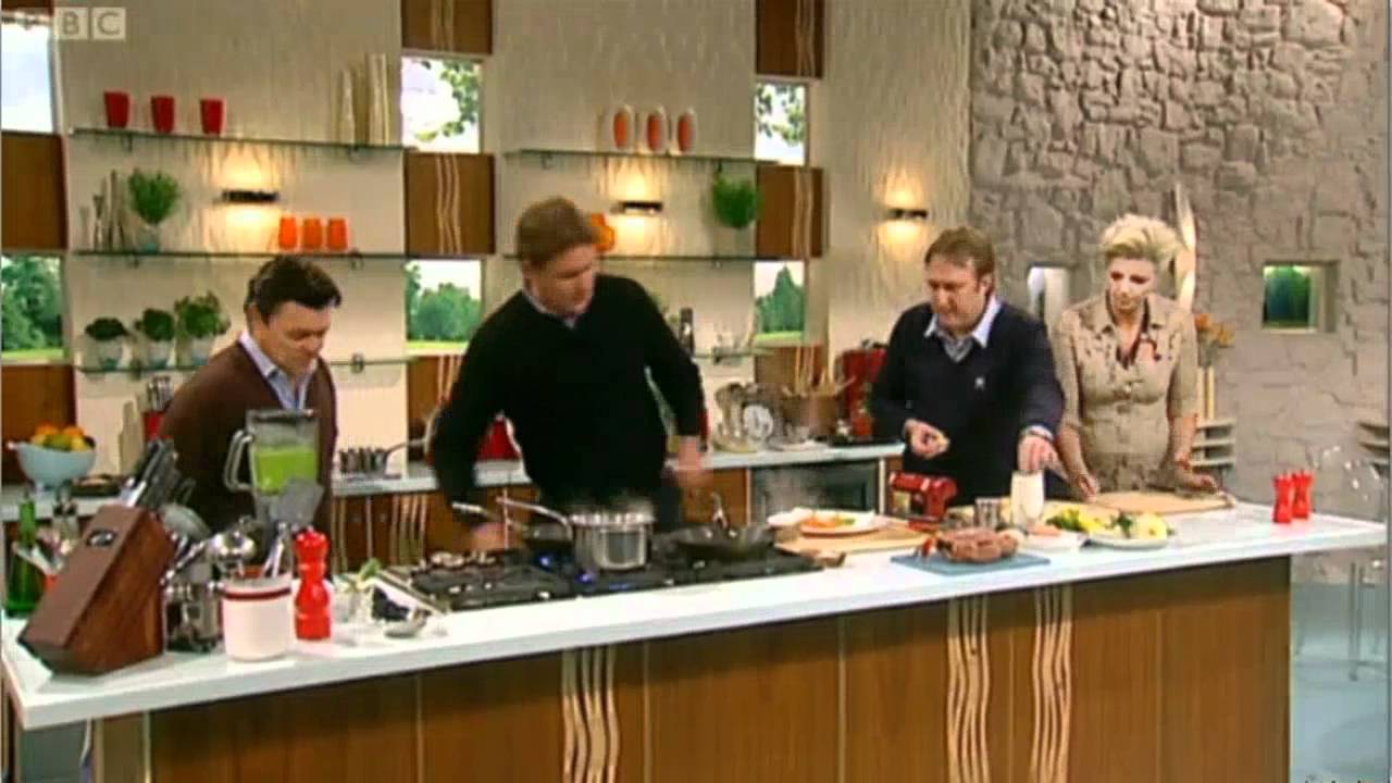 James Martin cooks Crab tortellini with parsley and pea broth for Derek Branning