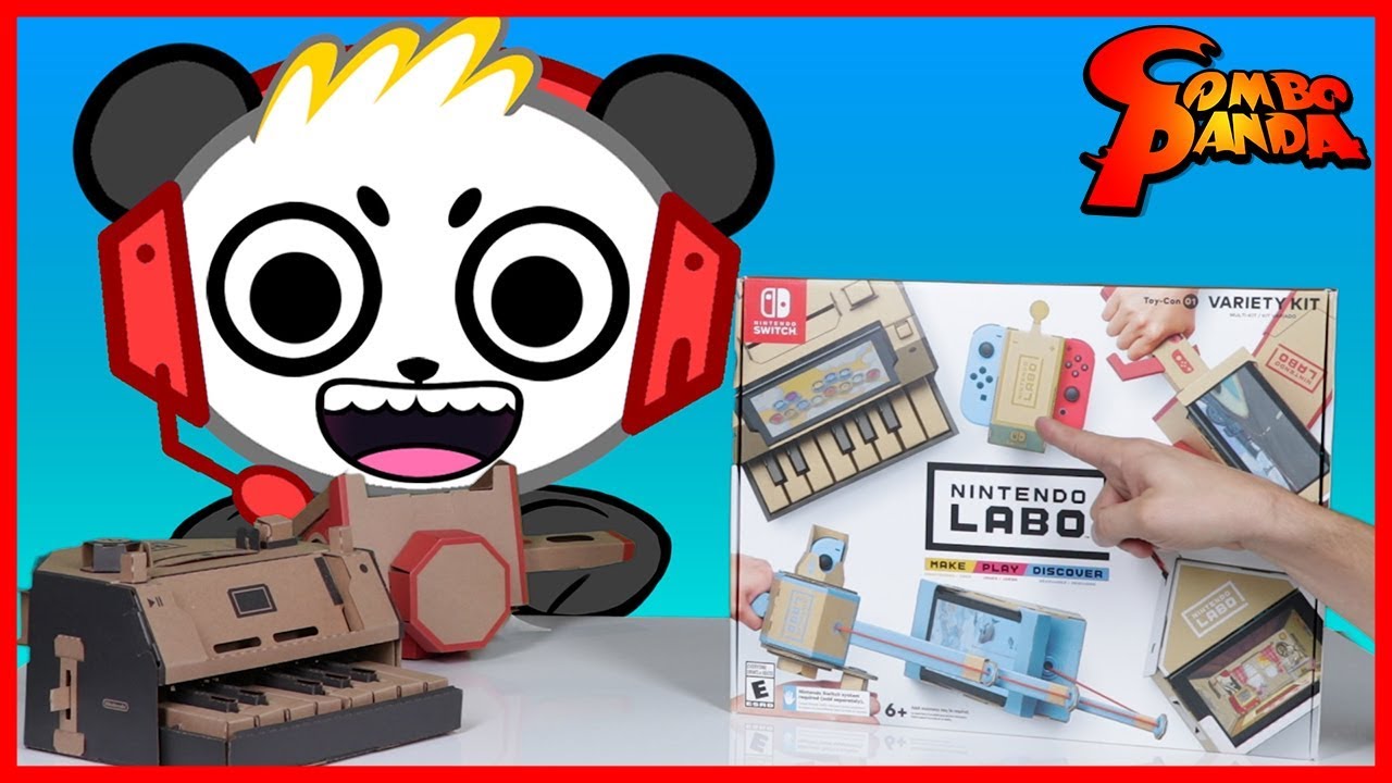 Nintendo Labo CARDBOARD ROBO CAR AND HOUSE ! Let's Play with Combo Panda