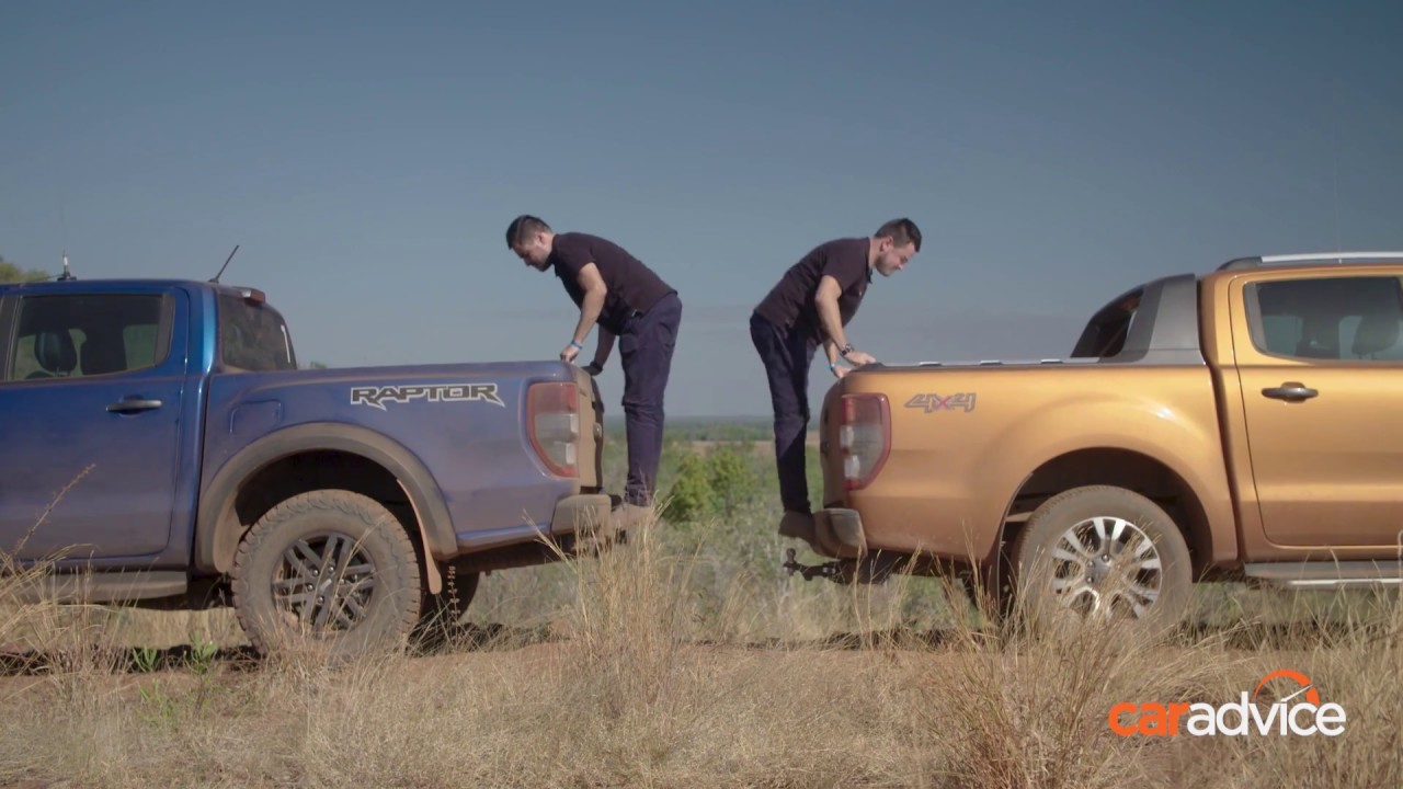Ход подвески Ford Ranger Raptor против Ranger Wildtrak