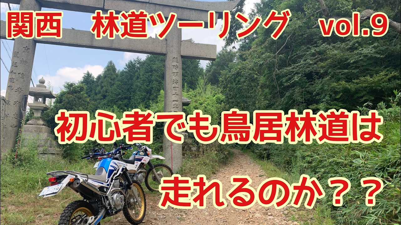 【鳥居林道】第9回　関西　初心者　林道ツーリング　万寿峠　セロー