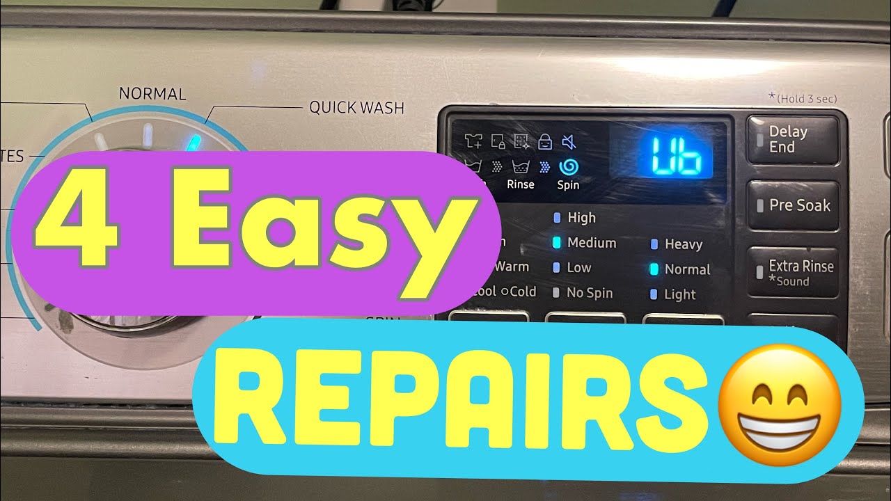 Samsung Top Load Washing Machine; Repairs for Unbalanced Loads