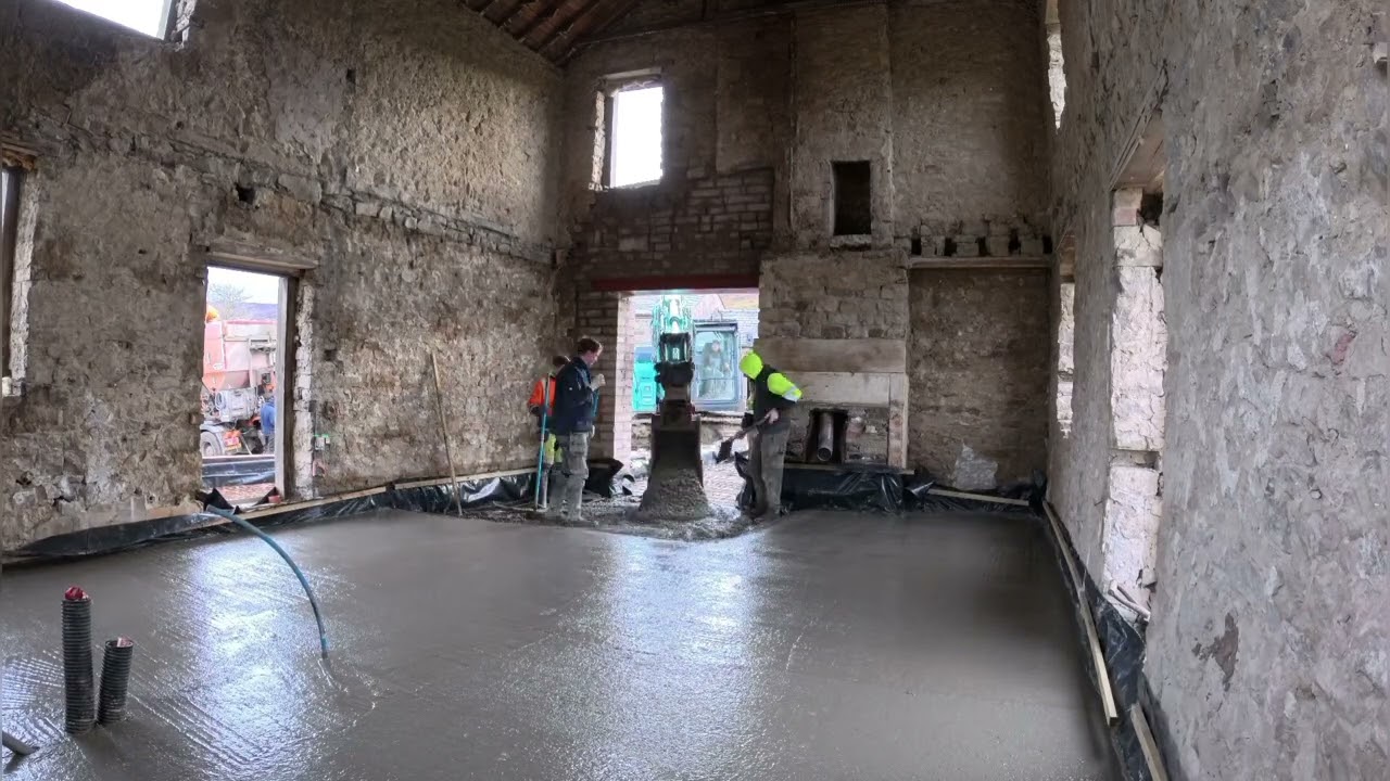 Concrete sub-floor 