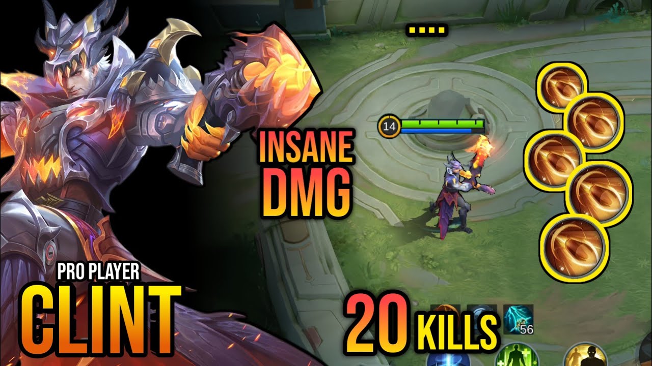 20 Kills!! Insane Damage Clint Late Game Monster | Build Top Global Clint 2026 ~ Mlbb