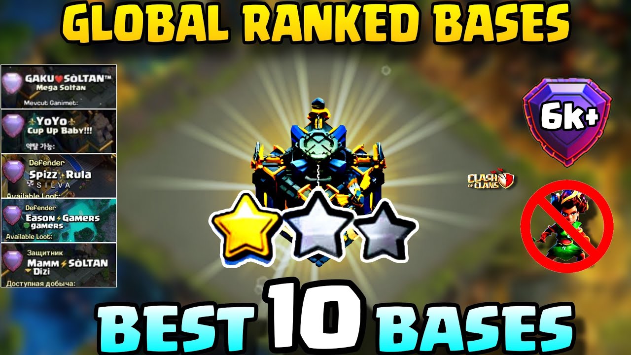 Top-10 TH17 Legend Base Links at +6000 Trophies in 2025 | Th17 War Base Link | Clash Of Clans Bases