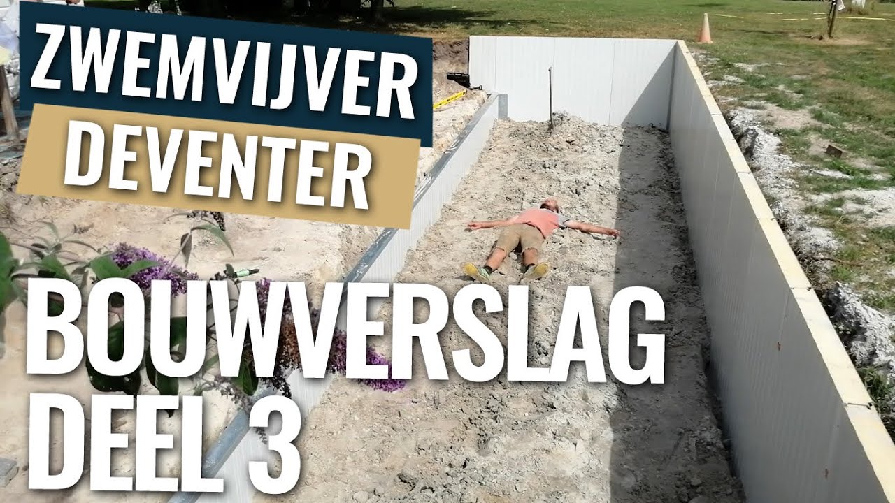 Zwemgedeelte met panelen klaar | Bouwverslag zwemvijver Deventer deel 3