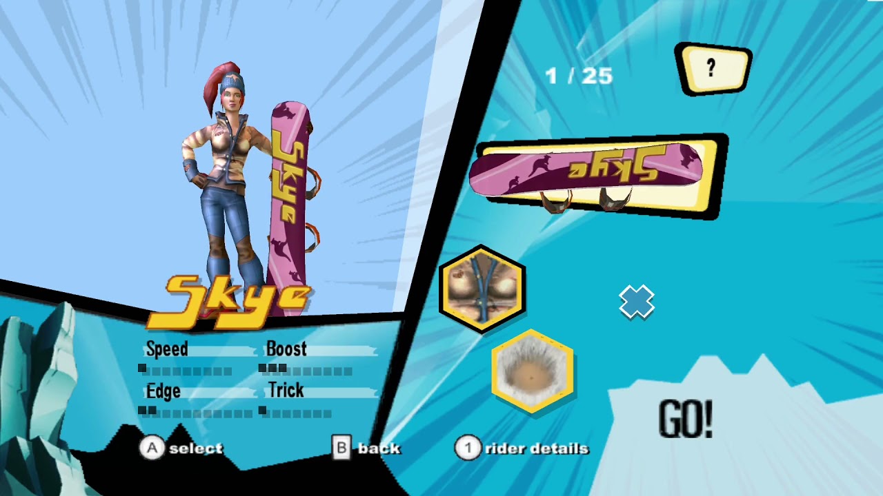 SSX Blur - SSX 3 - Character Select and Outfits