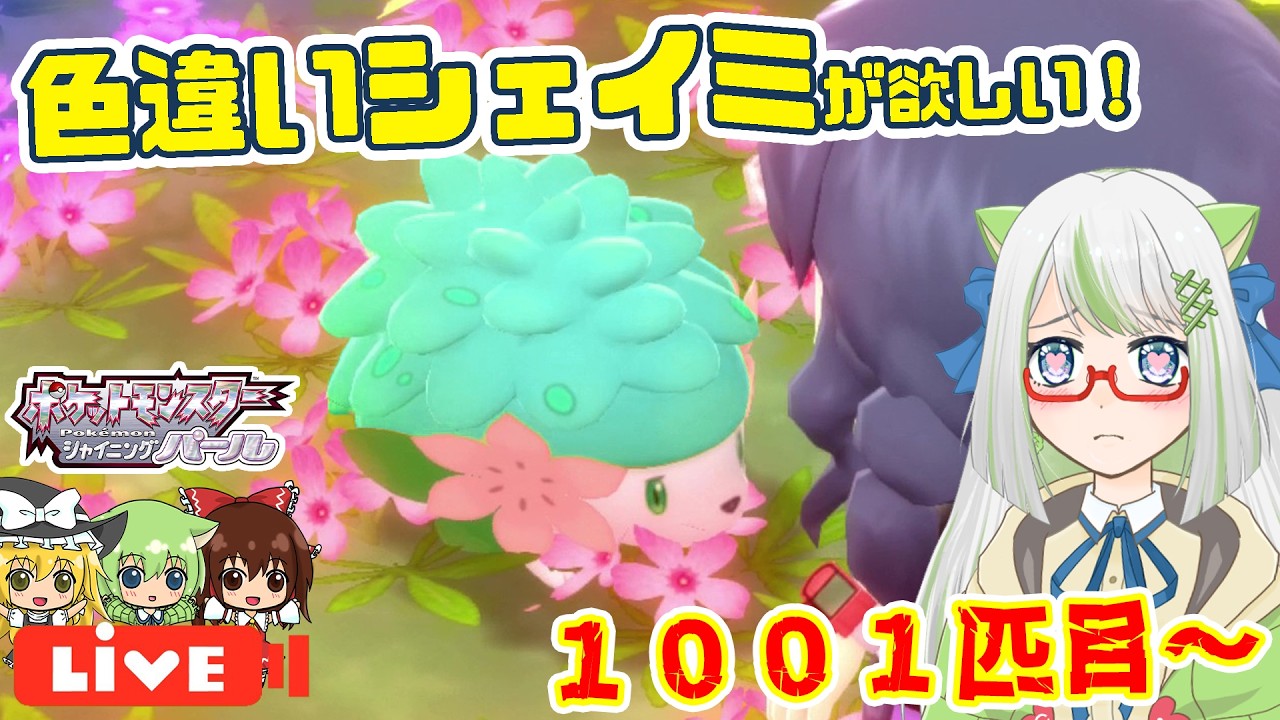 早く光ってくれていいんだからね？✨️色違いシェイミが欲しい！！💖【ポケモン実況】 #BDSP #ポケモン #色違い