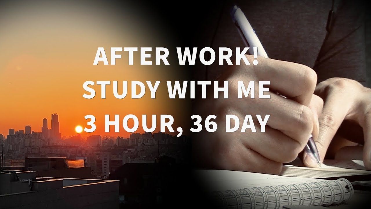 3시간 퇴근후 영어 스터디윗미 (36일째) / 3 HOUR, No rest & bgm #studywithme