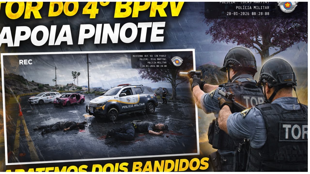O PINOTE TERMINOU MAL! TOR 4º BPRv EM AÇÃO NA ROD. ANCHIETA